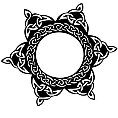 Tribals Celtic Sun Design Water Transfer Temporary Tattoo(fake Tattoo) Stickers NO.11636